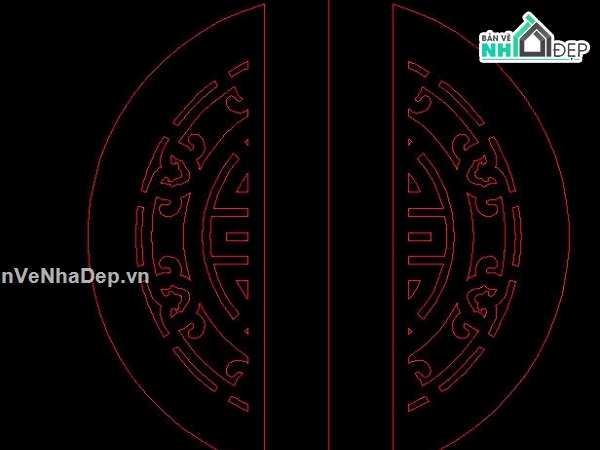 autocad hoa văn trống đồng,autocad trống đồng cổng,thiết kế trống đồng cnc