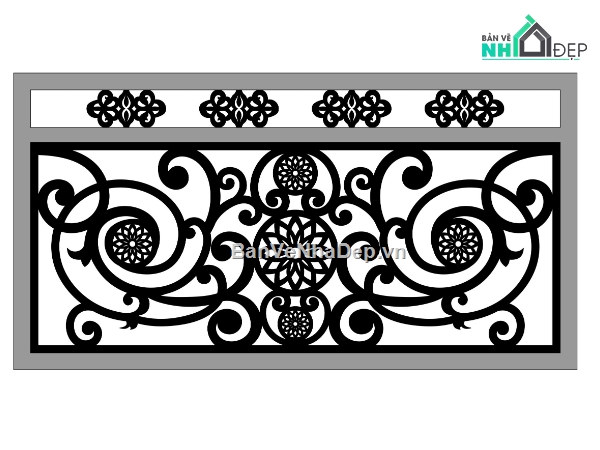 lan can cnc,File lan can cnc đẹp,File dxf lan can cnc đẹp