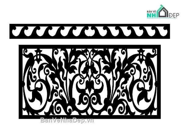 File hàng rào cnc,lan can cnc mới nhất,File dxf lan can cnc