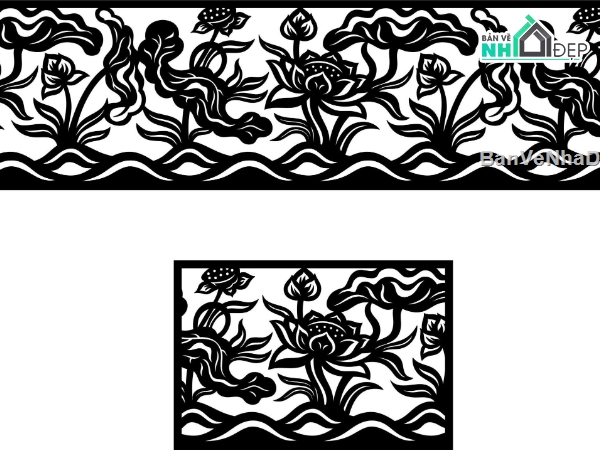 lan can cnc,lan can đẹp,File lan can cnc đẹp,lan can sen,File dxf lan can cnc đẹp