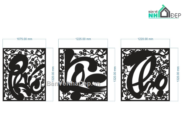 cnc phúc lộc thọ,phúc lộc thọ dxf,phúc lộc thọ dơi