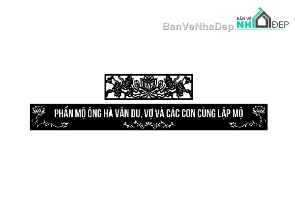 lăng mộ,sen ngang cnc,mẫu sen