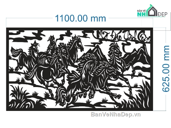 tranh mã đáo thành công cnc,mã đáo thành công,tranh cnc