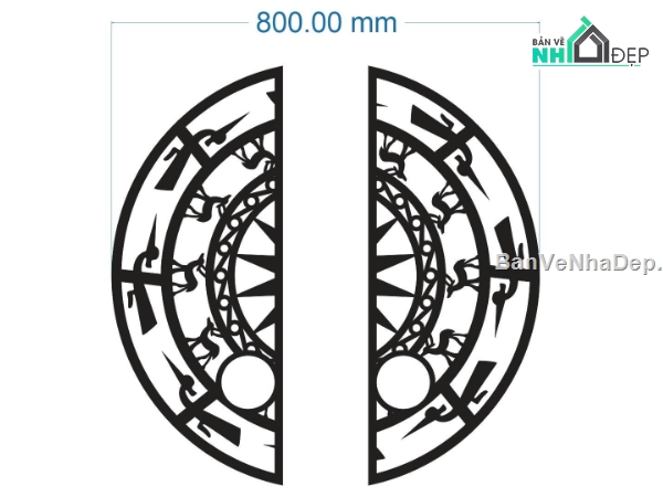 cổng trống đồng cnc,trống đồng cnc,trống đồng dxf