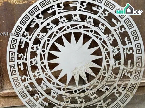 File dxf trống đồng cnc,trống dxf,trống đồng cnc