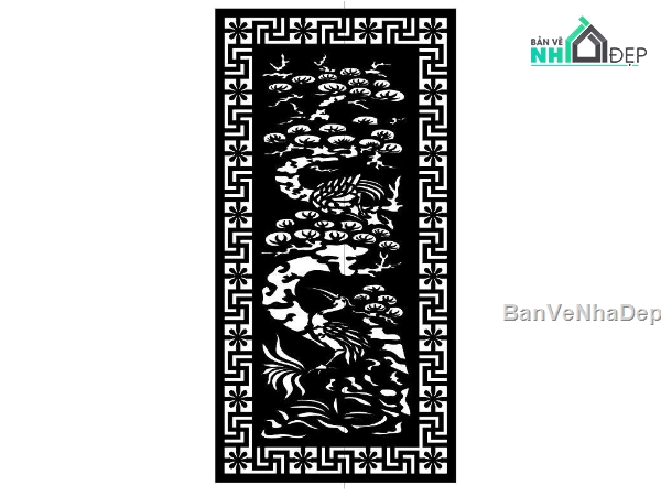 cnc vách cây,File vách cây cnc,vách dxf