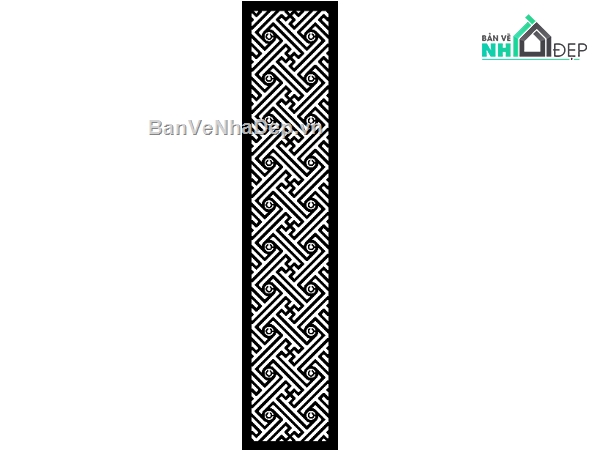 vách cnc,vách cnc chữ vạn,File dxf vách