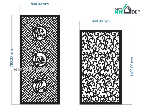 phúc lộc thọ,vách đẹp,vách trang trí