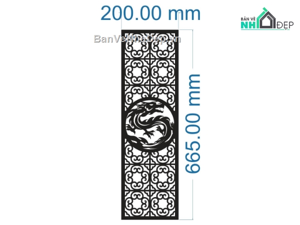 vách cnc,rồng cnc,vách rồng dxf