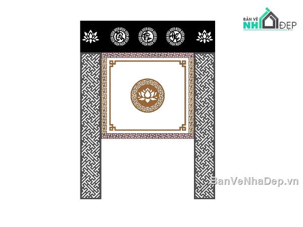 cnc tâm phúc đức,vách cnc,vách thờ