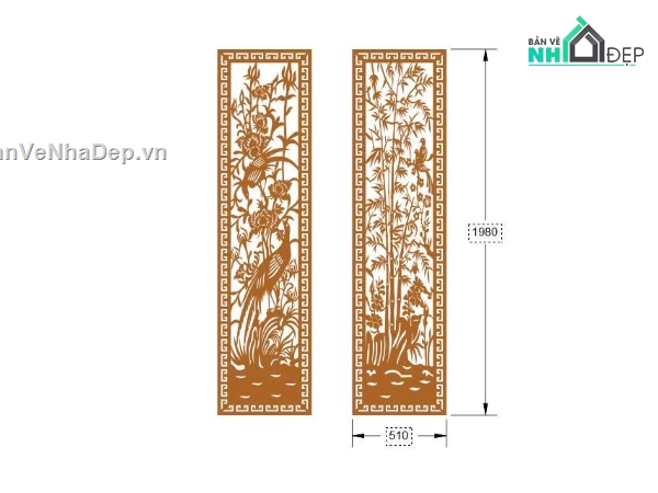vách cnc,File dxf vách,cnc vách trúc,File vách cnc dxf