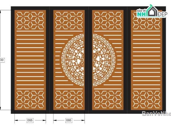 File cổng 4 cánh,cổng 4 cánh cnc,cổng dxf