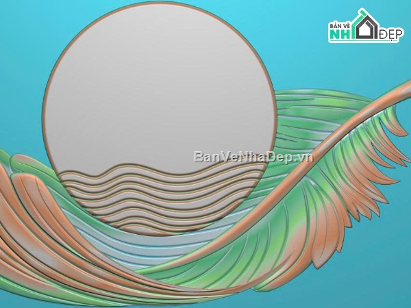 tranh lông vũ,tranh cnc,tranh 3d treo tường