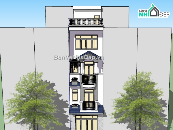 nhà phố,model nhà phố,nhà phố 3 tầng