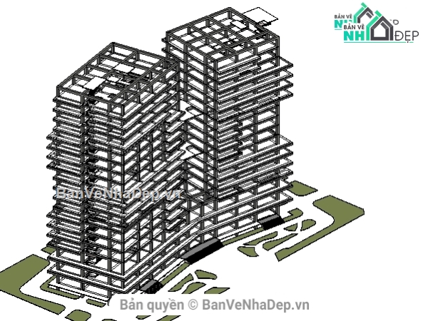 file thiết kế chung cư,thiết kế chung cư,file revit achitecture,Chung cư 20 tầng,Revit thiết kế chung cư 20 tầng