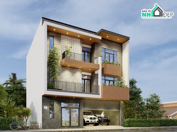 mẫu revit biệt thự hiện đại,revit mẫu nhà đẹp,revit nhà đẹp,file revit mẫu,model revit biệt thự