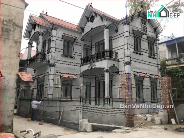 nhà phố  2 tầng,su nhà phố 2 tầng,sketchup nhà phố 2 tầng,su nhà phố,sketchup nhà phố