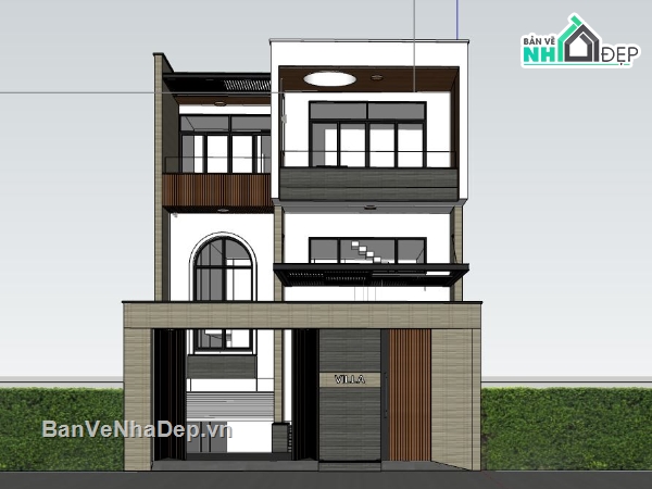 villa 3 tầng,model phối cảnh villa 3 tầng,dựng 3dsu villa 3 tầng,mẫu villa 3 tầng su đẹp