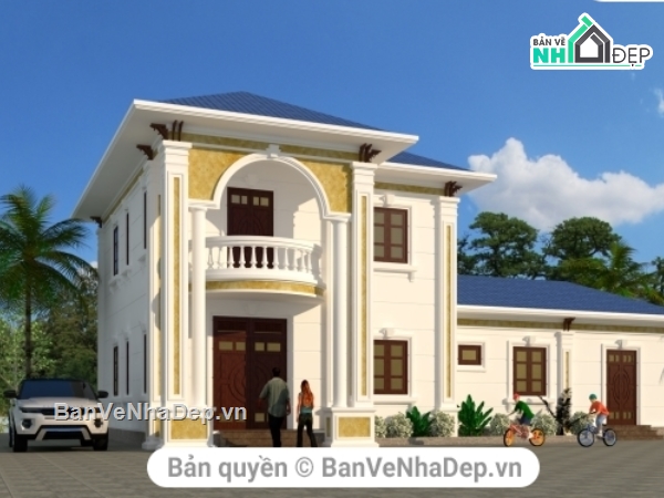 File Sketchup biệt thự 2 tầng,Biệt thự 2 tầng,Biệt thự phong cách nhẹ nhàng,su biệt thự 2 tầng,mẫu biệt thự 2 tầng