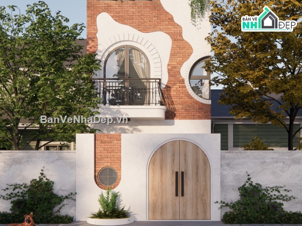 nhà phố 3 tầng,su nhà phố,sketchup nhà phố