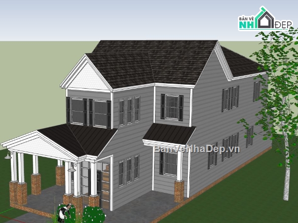 thiết kế nhà 2 tầng,nhà phố 2 tầng đẹp,model su nhà phố 2 tầng