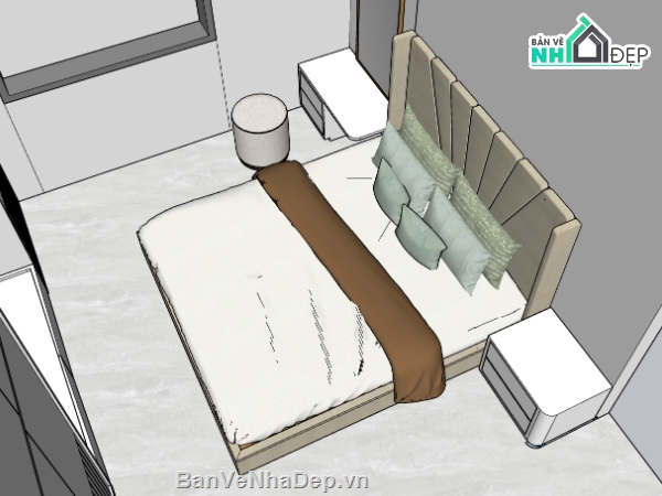 su nhà phố,sketchup nhà phố,nhà phố cổ