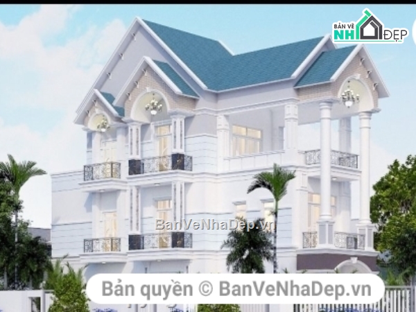 Sketchup 3 tầng,File su biệt thự 3 tầng,Biệt thự 3 tầng Su,thiết kế biệt thự 3 tầng,biệt thự 3 tầng,phối cảnh biệt thự 3 tầng