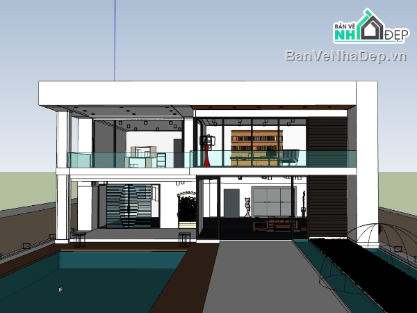 biệt thự 2 tầng,Model su biệt thự 2 tầng,biệt thự  su,biệt thự 2 tầng su