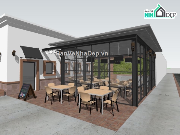Model quán cafe,su quán cafe,Model su quán cafe