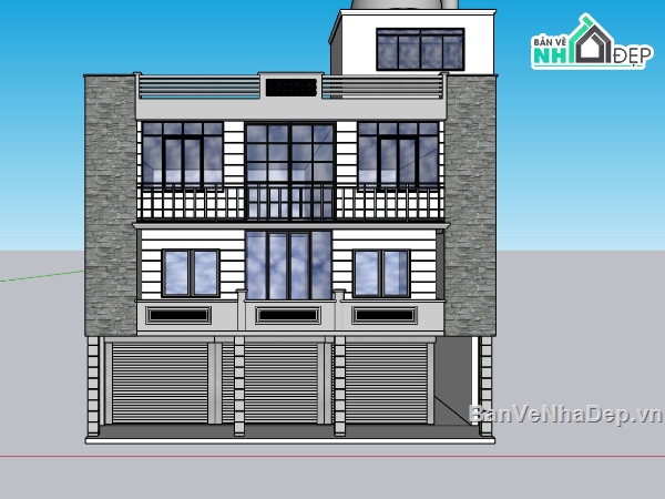 cửa hàng su,ngoại thất cửa hàng,sketchup cửa hàng đẹp