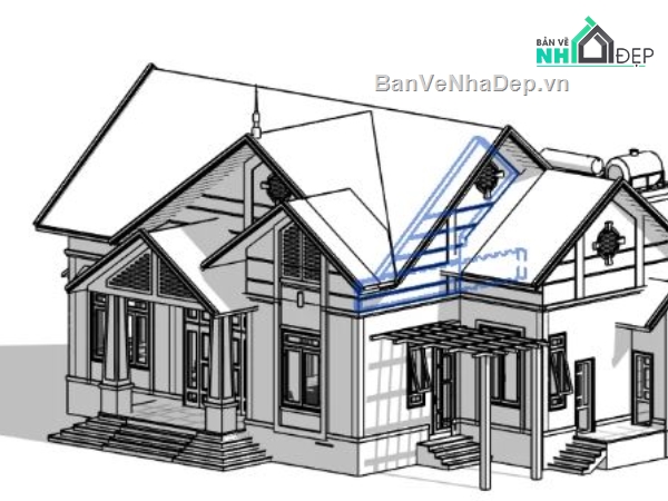 nhà cấp 4,file revit nhà cấp 4,revit nhà cấp 4