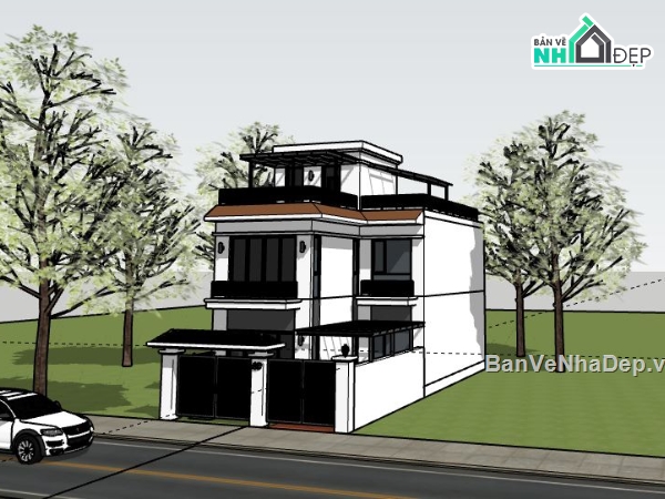 Nhà 3 tầng,Nhà 3 tầng đẹp,file su nhà 3 tầng