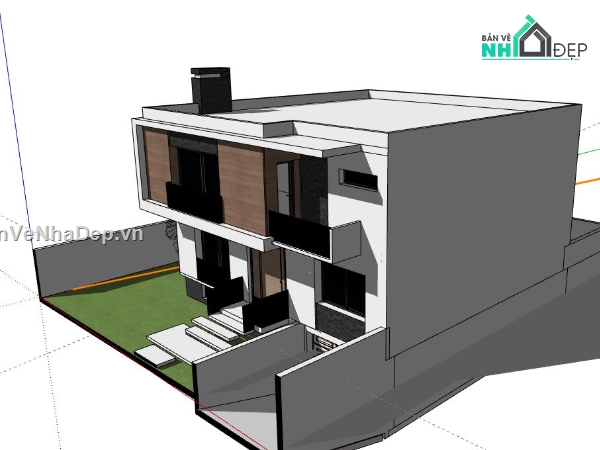 biệt thự 2 tầng,file sketchup biệt thự 2 tầng,file su biệt thự 2 tầng,biệt thự 2 tầng file su,sketchup biệt thự 2 tầng