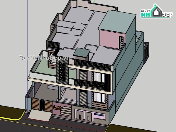 Biệt thự 2 tầng,model su biệt thự 2 tầng,file su biệt thự 2 tầng