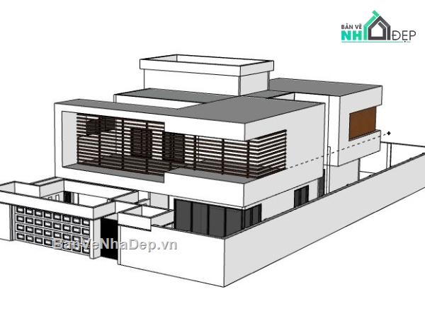 Biệt thự 2 tầng,model su biệt thự 2 tầng,file su biệt thự 2 tầng