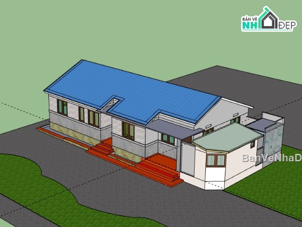 Biệt thự 2 tầng,model su biệt thự 2 tầng,biệt thự 2 tầng file su