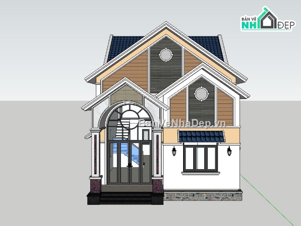 Biệt thự  2 tầng,model su biệt thư,phối cảnh biệt thự,mẫu biệt thự đẹp