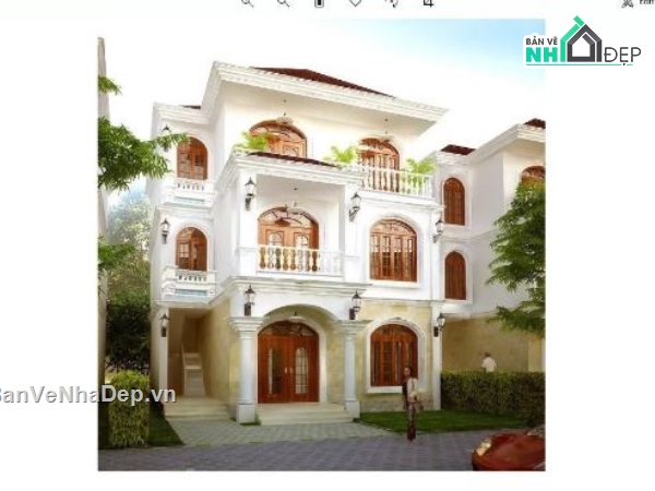 biệt thự 3 tầng,cad biệt thự 3 tầng,file cad biệt thự 3 tầng,bản vẽ biệt thự 3 tầng