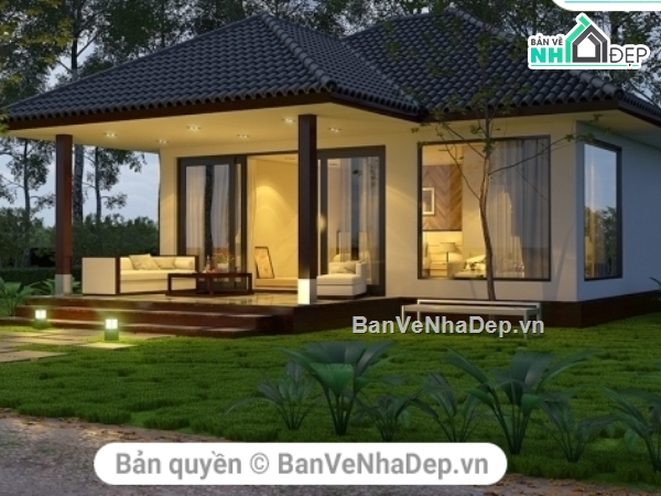 BUNGALOW,NHÀ BUNGALOW,MODEL 3DSMAX NHÀ BUNGALOW,MODEL 3DSMAX