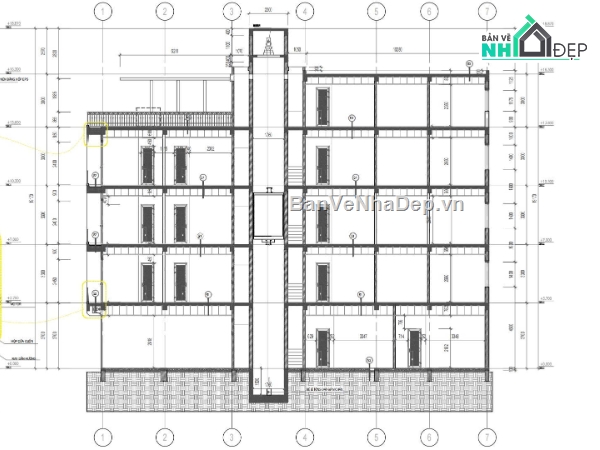 chung cư mini 4 tầng 1 tum 9mx23m,chung cư mini,23m