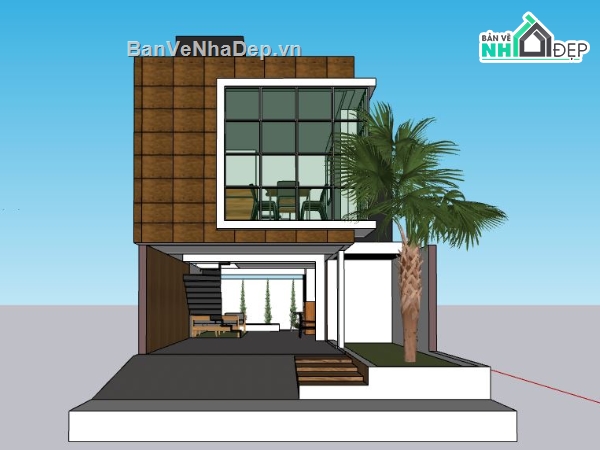 Nhà phố 2 tầng,file sketchup nhà phố 2 tầng,nhà phố 2 tầng file sketchup,sketchup nhà phố 2 tầng,nhà phố 2 tầng sketchup