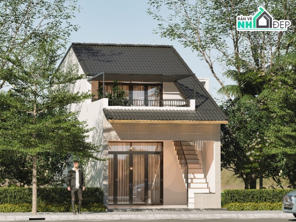 Nhà Gác Lửng,Nhà Phố Hiện Đại,Nhà Phố Gác Lử