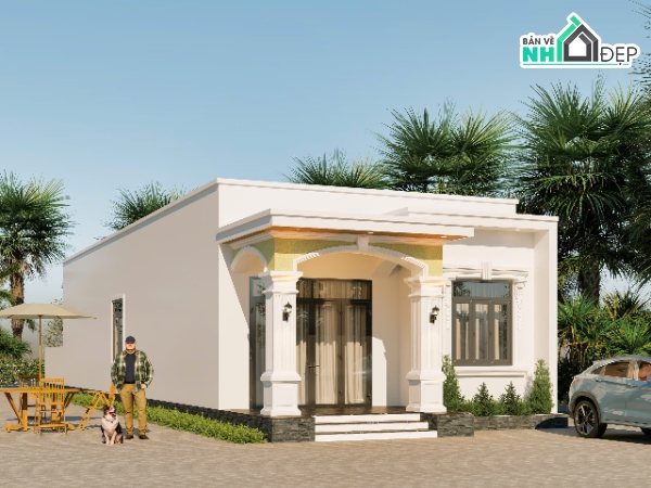 Nhà cấp 4,Nhà cấp 4 mái bằng,Nhà cấp 4 hiện đại,Nhà cấp 4 đẹp