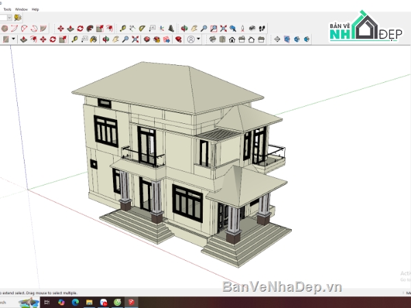 nhà mái nhật 2 tầng,nhà 2 tầng đẹp,biệt thự 2 tầng