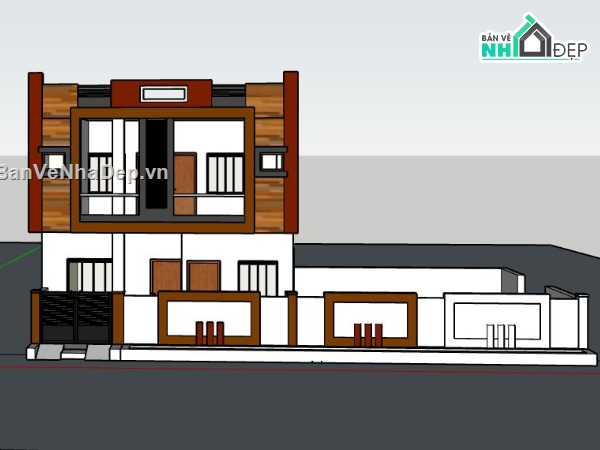 Nhà phố 2 tầng,model su nhà phố 2 tầng,sketchup nhà phố 2 tầng,nhà phố 2 tầng model su,file sketchup 2 tầng