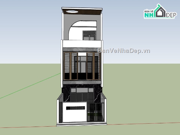 Nhà phố 3 tầng,phối cảnh nhà phố,nhà phố hiện đại