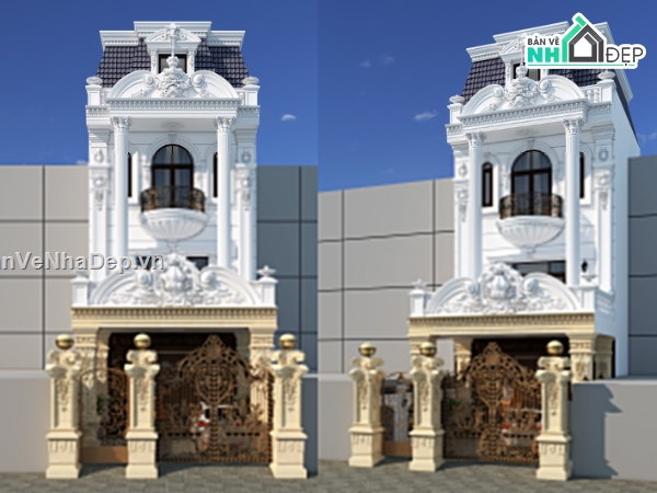 Nha pho 4 tang tan co dien,Nha pho 4 tang 6.5x15m,Nha pho 4 tang tan co dien VIP