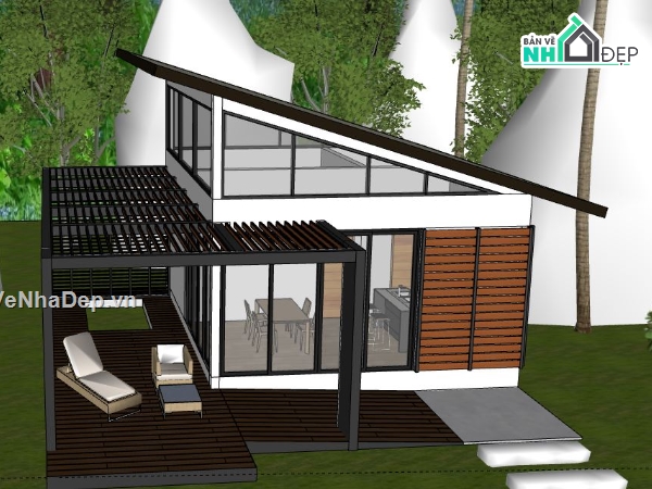 Home stay sketchup,model su home stay,home stay model su,sketchup home stay,file sketchup homestay