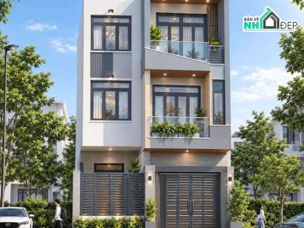 Nhà phố 2 tầng + 1 tum,Nhà phố 2 tầng,Nhà phố,Nhà phố 7m,nhà phố 3 tầng