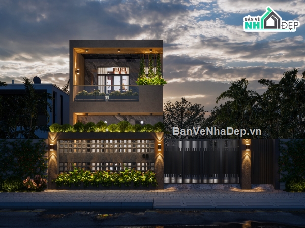 nhà phố 2 tầng 5x18m,nhà phố,nhà phố hiện đại
